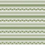 French Terry "Hjerte" Eigenproduktion - Bio Weiß/Grün